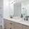 modern bathroom with two sinks