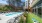 outdoor bag toss, pool, and sitting area