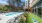 outdoor bag toss, pool, and sitting area