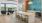 gathering area with kitchen bar